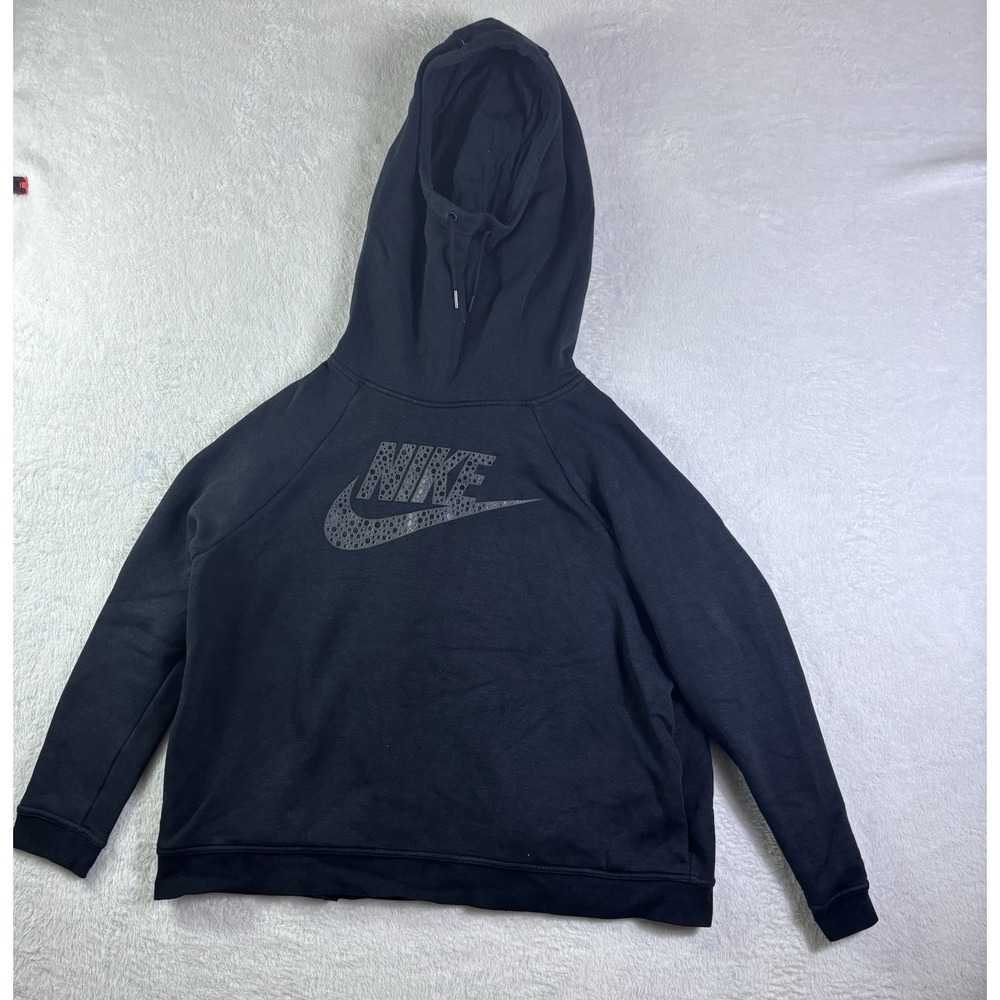 Nike Rally Metallic Graphic Hoodie Womens Size XL